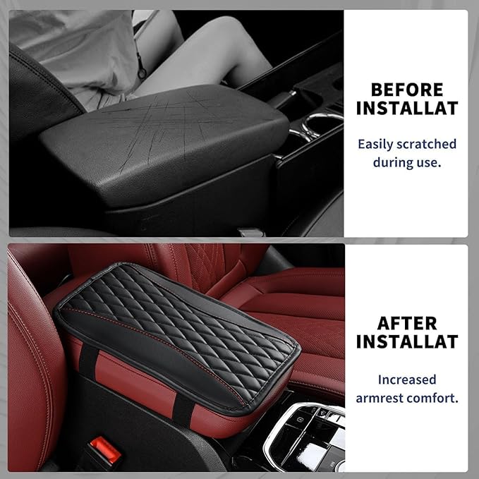 Auto Center Console Pad for Infiniti G35 Coupe(2003-2007) Accessories Car Armrest Cushion Protects Your armrest and Feels Comfortable on Your Elbows and arms