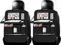 GMQ Backseat Car Organizer, Car Back Seat Organizers with Tray,Multifunctional Car Seat Back Organizer with Foldable Tablet Holder (Black, 2 PCS)