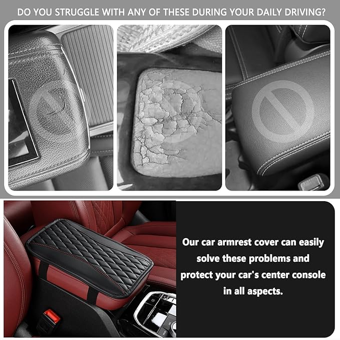 Auto Center Console Pad for Suzuki Ignis 3(2016-2020) Accessories Car Armrest Cushion Protects Your armrest and Feels Comfortable on Your Elbows and arms